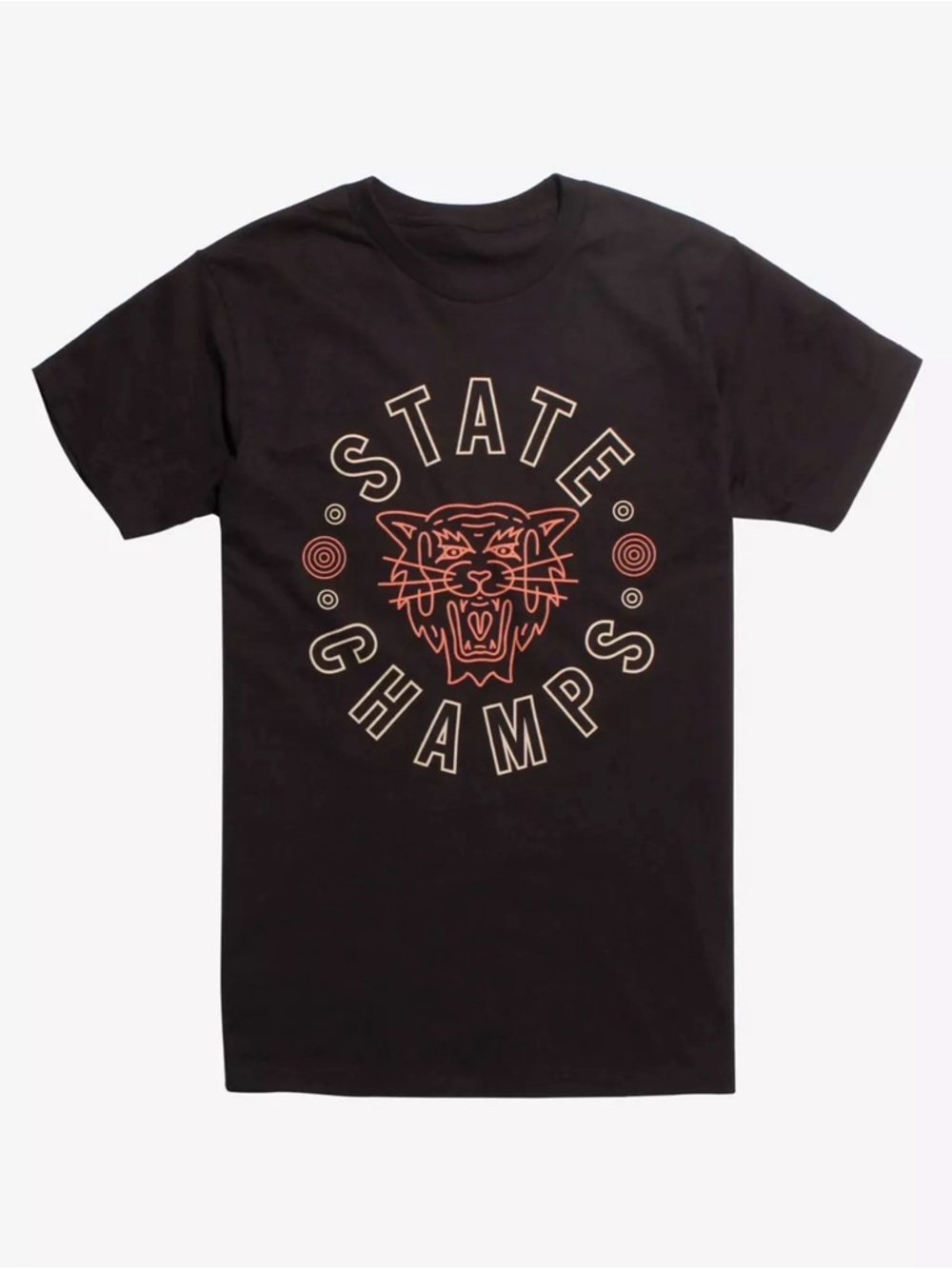 NWT Hot Topic State Champs Tiger Rock Band Black T-Shirt Men’s Size Small